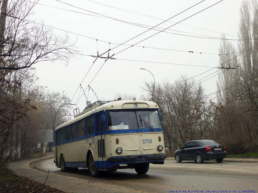 Крымский троллейбус, Škoda 9TrH27 № 3708