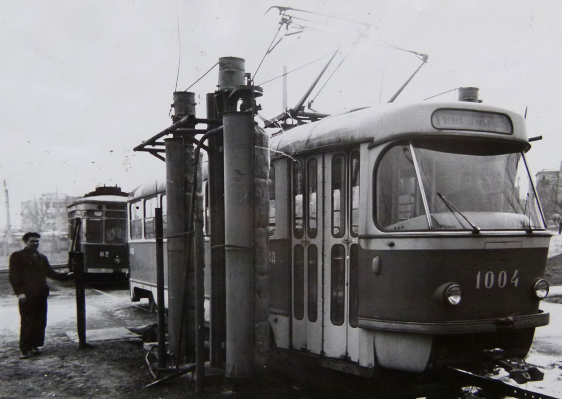 Mariupol, 2-axle motor car # 02; Mariupol, Tatra T3SU (2-door) # 1004; Mariupol — Historical photos