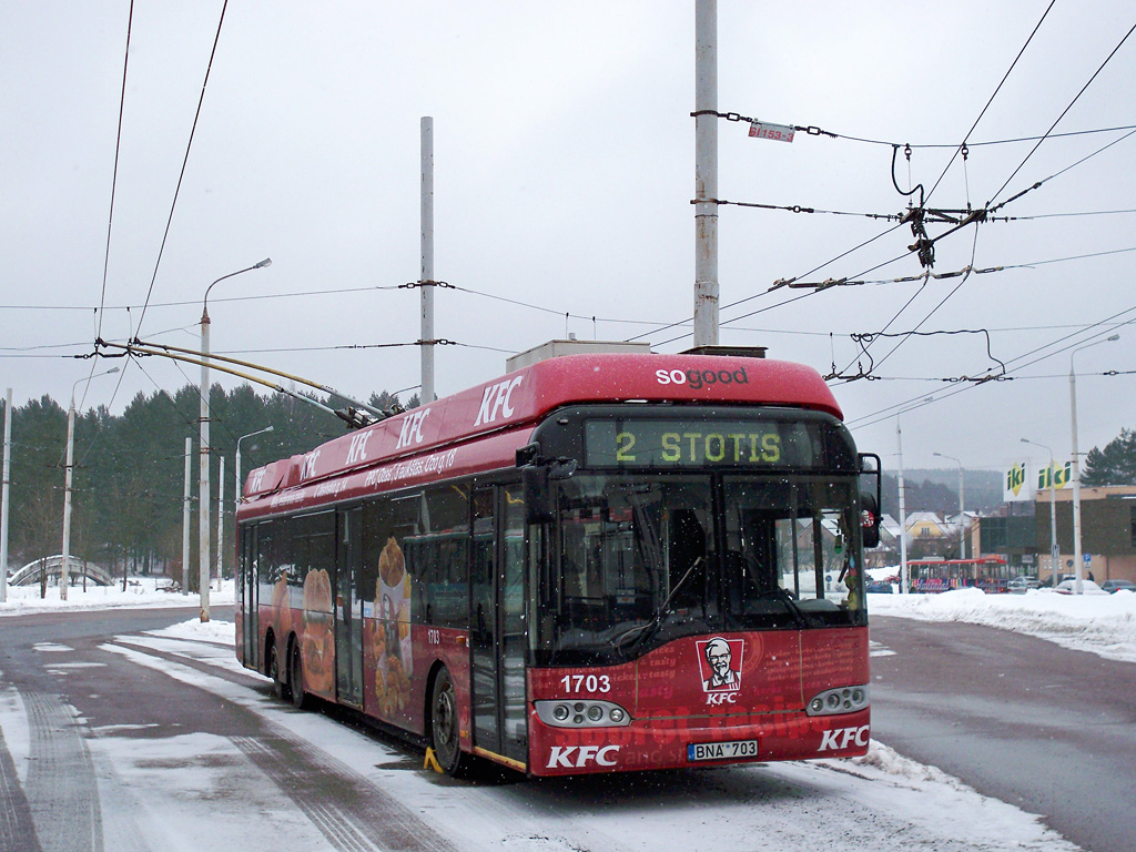 Вильнюс, Solaris Trollino II 15 AC № 1703