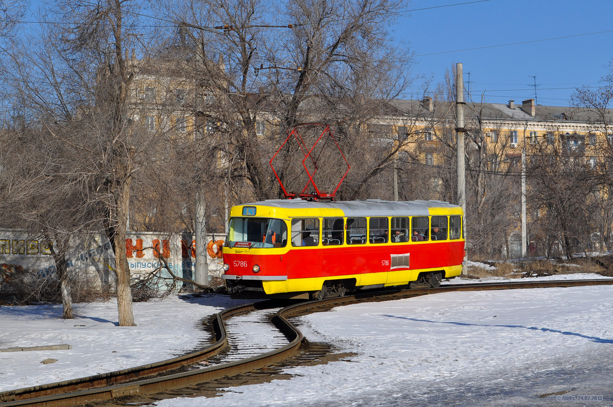 Волгоград, Tatra T3SU (двухдверная) № 5786