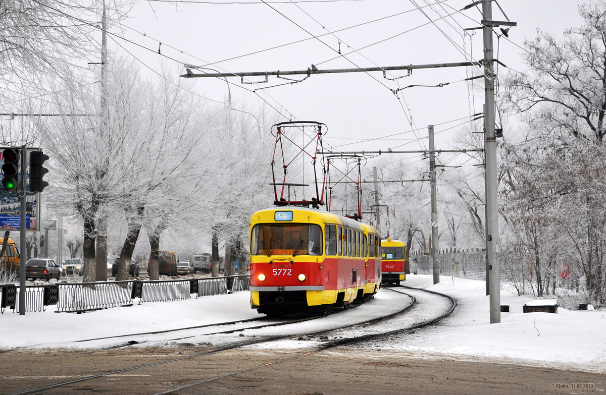 Волгоград, Tatra T3SU № 5772; Волгоград, Tatra T3SU № 5771