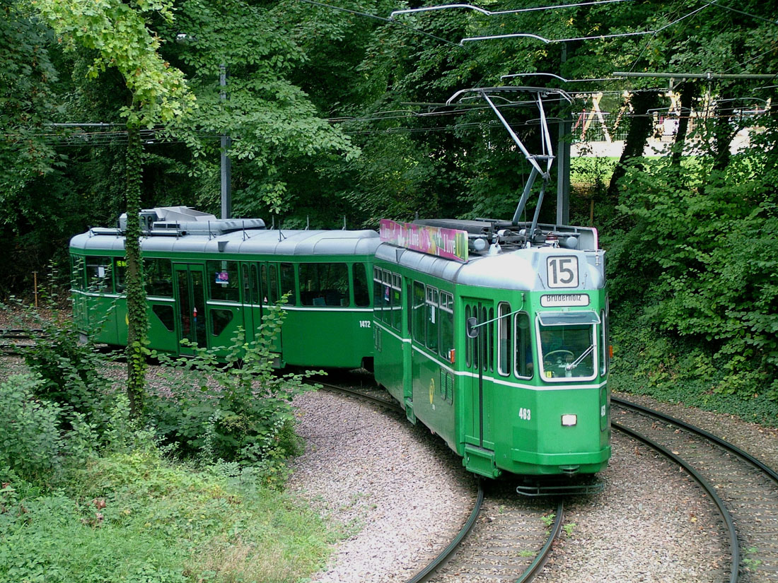 Базель, SWP/BBC Be 4/4 № 463; Базель, FFA/SWP B4N № 1472