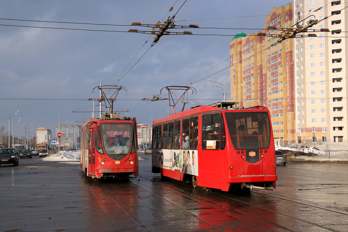 Казань, 71-134АЭ (ЛМ-99АЭ) № 1109; Казань, 71-134АЭ (ЛМ-99АЭ) № 1107