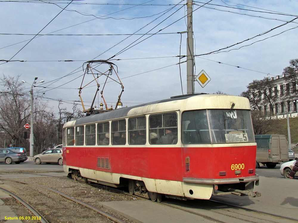 Харьков, Tatra T3 № 6900