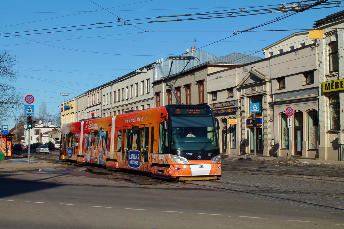 Рига, Škoda 15T ForCity Alfa Riga № 57103