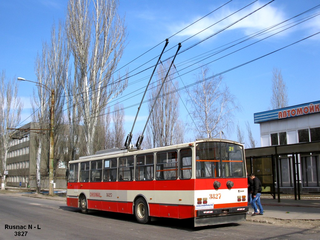 Chișinău, Škoda 14TrDT/6M Nr. 3827