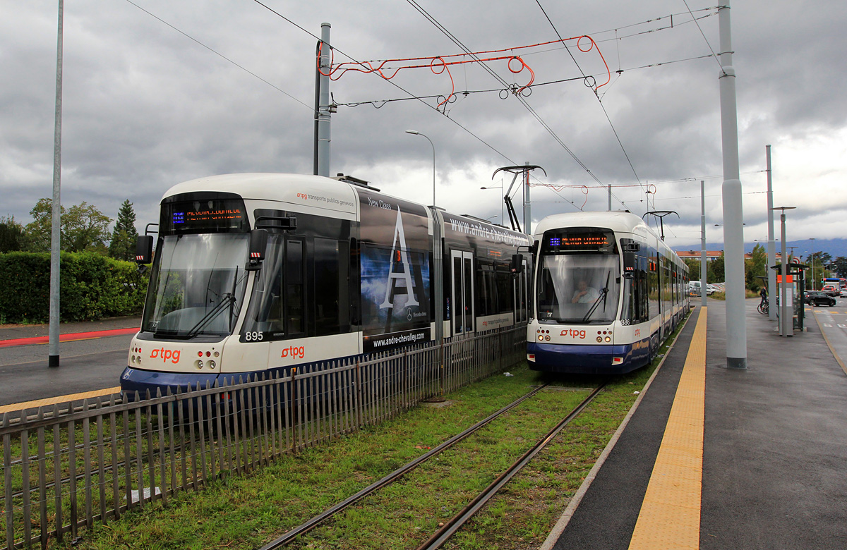 Женева, Bombardier Flexity Outlook № 895; Женева, Bombardier Flexity Outlook № 886