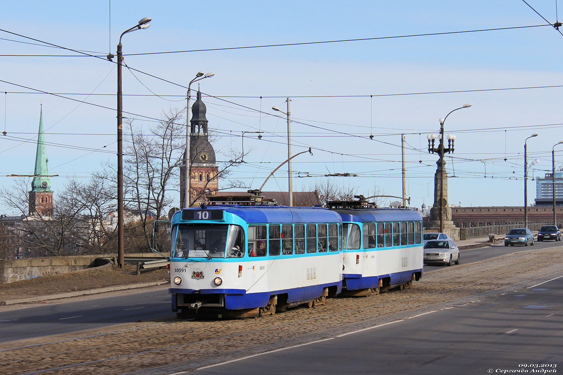 Рига, Tatra T3A № 30591