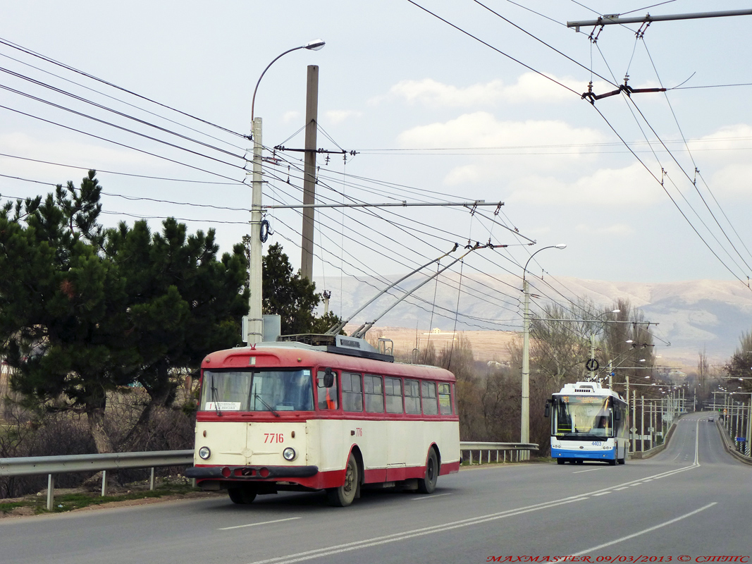 Крымский троллейбус, Škoda 9TrH27 № 7716