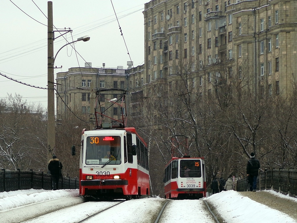 Москва, 71-134А (ЛМ-99АЭ) № 3030; Москва, 71-134А (ЛМ-99АЭ) № 3039