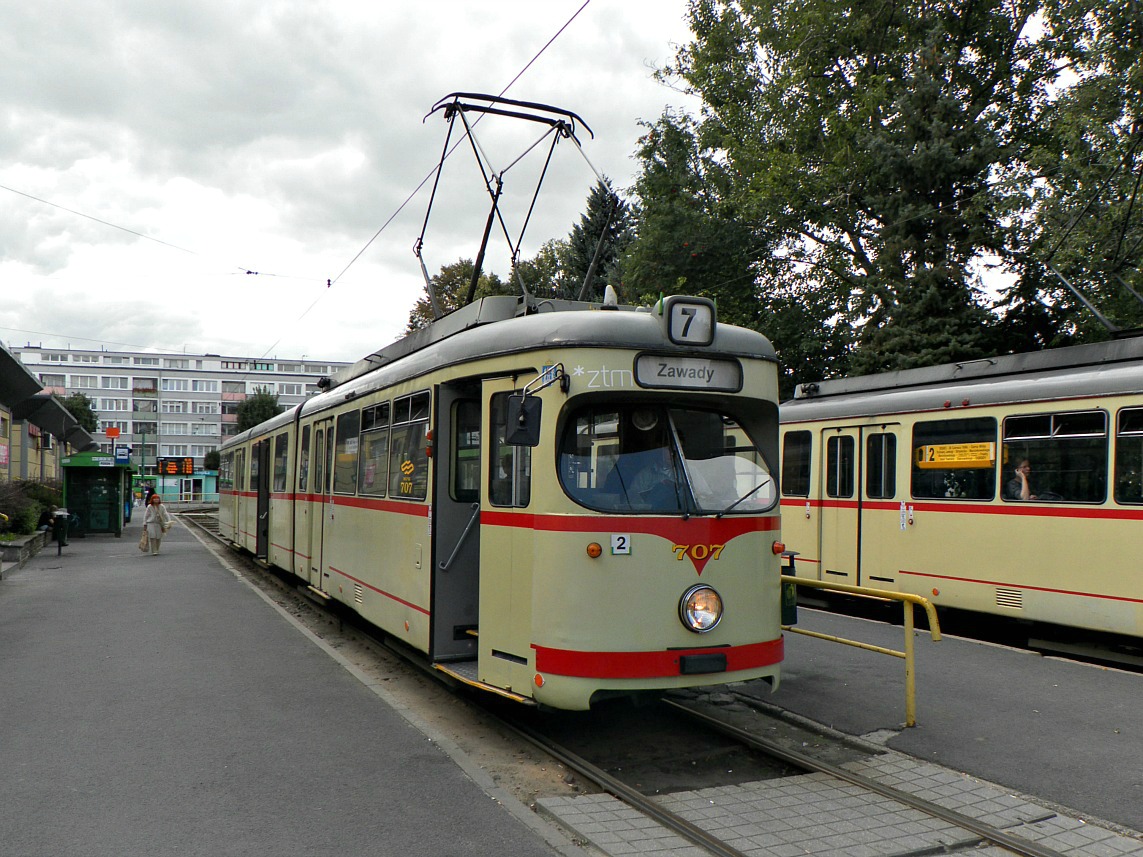 Познань, Duewag GT8 № 707