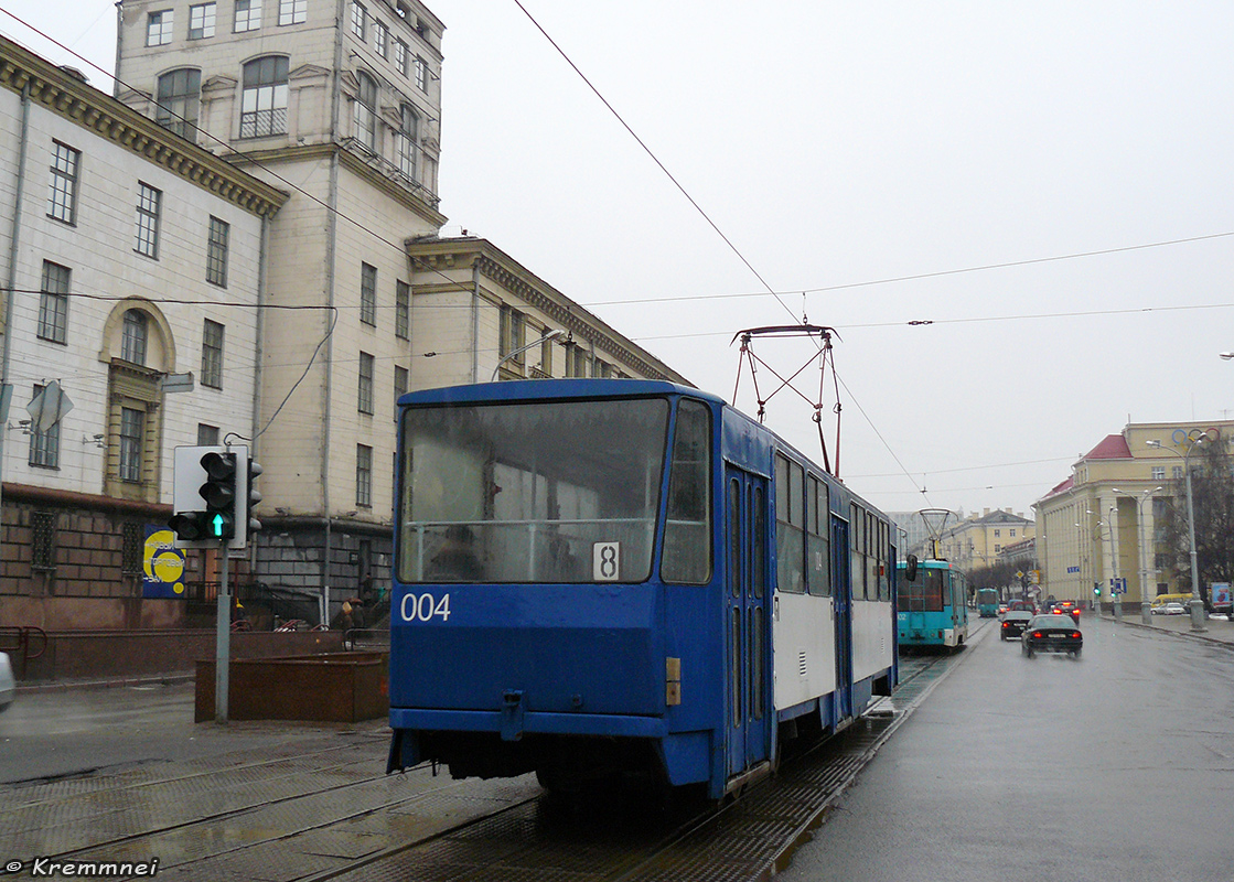 Минск, Tatra T6B5SU № 004