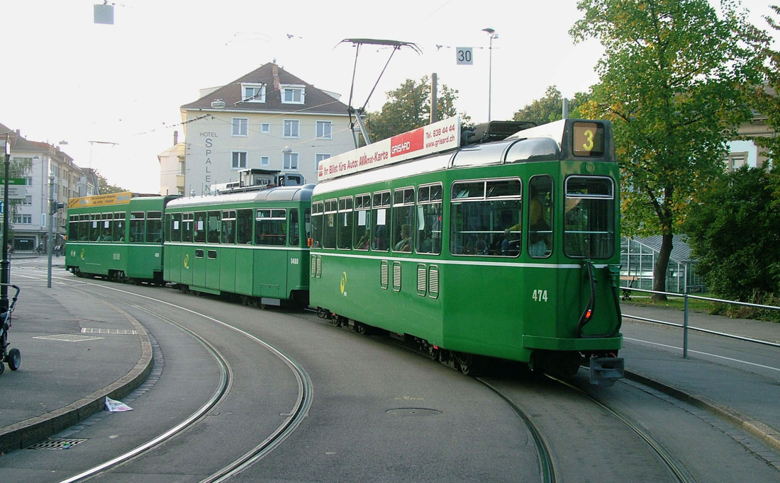 Базель, Schindler/SIG/BBC Be 4/4 № 486; Базель, FFA/SWP B4 № 1480; Базель, SWP/BBC Be 4/4 № 474