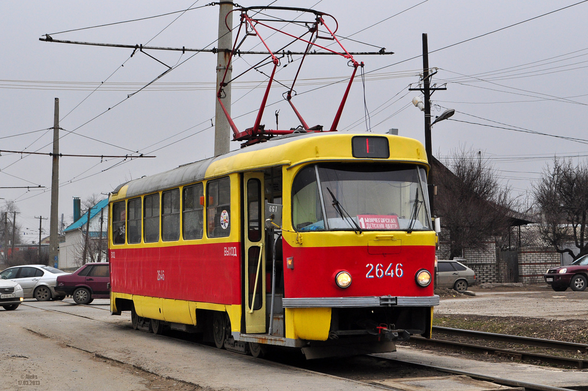 Волгоград, Tatra T3SU (двухдверная) № 2646