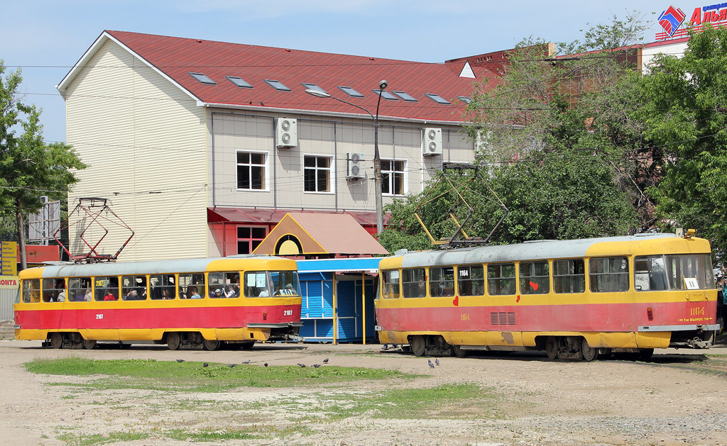 Ульяновск, Tatra T3SU (двухдверная) № 2107; Ульяновск, Tatra T3SU № 1164