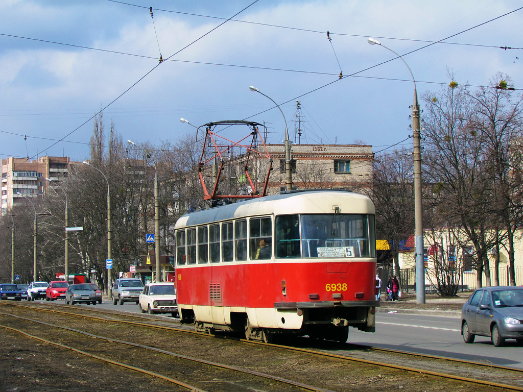 Харьков, Tatra T3 № 6938