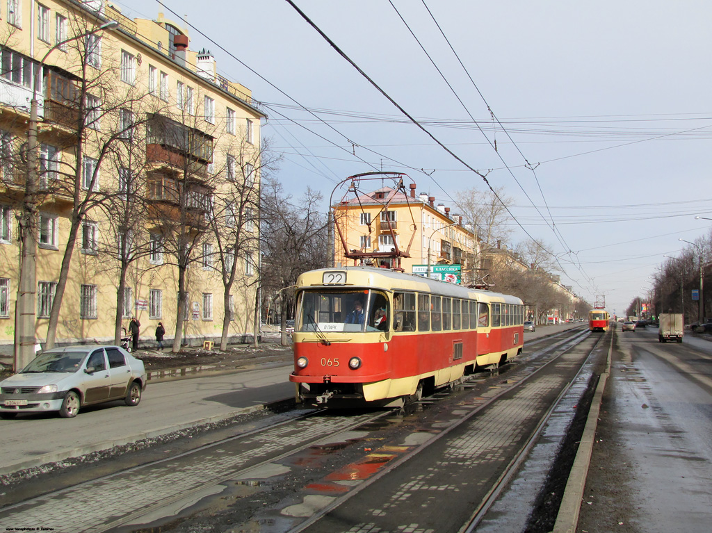 Екатеринбург, Tatra T3SU (двухдверная) № 065 Екатеринбург, Tatra T3SU (двухдверная) № 065