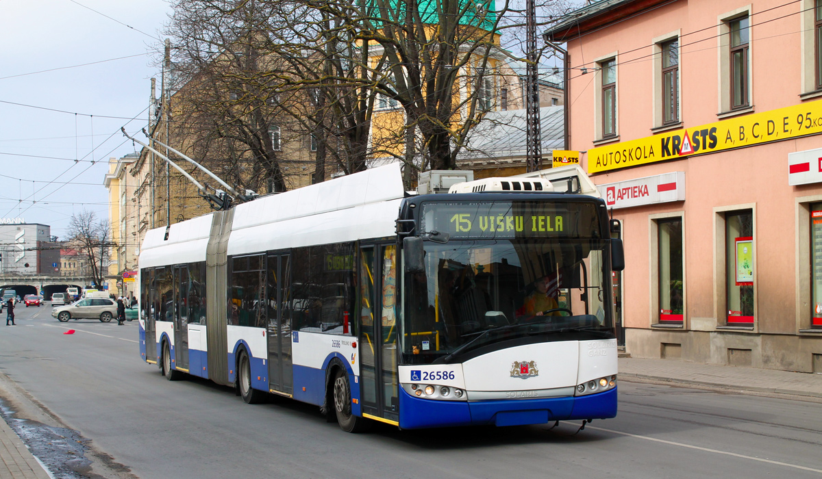 Рига, Solaris Trollino III 18 Ganz-Škoda № 26586