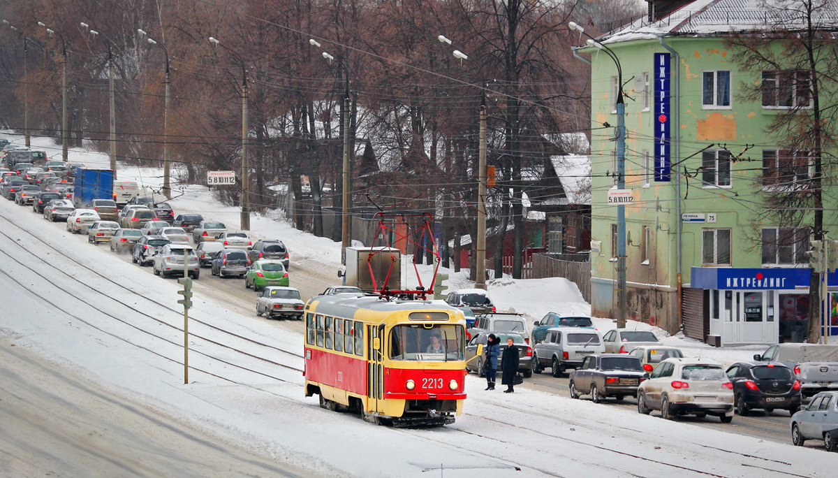 Ижевск, Tatra T3SU (двухдверная) № 2213
