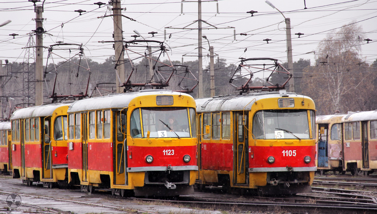 Барнаул, Tatra T3SU № 1123; Барнаул, Tatra T3SU № 1105