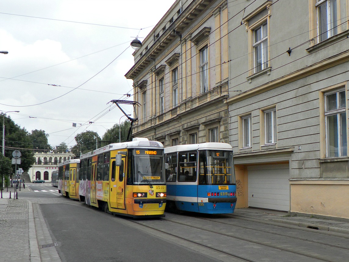 Вроцлав, Konstal 105NWr № 2510; Вроцлав, Konstal 105NWrD № 2305