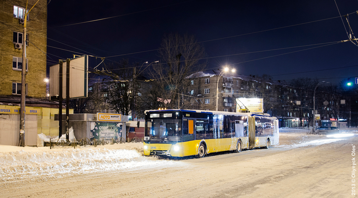 Киев, ЛАЗ E301D1 № 2616; Киев — Снегопад 22-24 марта 2013