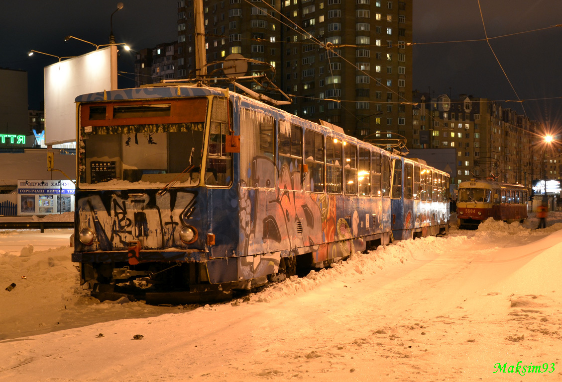 Киев, Tatra T6B5SU № 301; Киев — Снегопад 22-24 марта 2013
