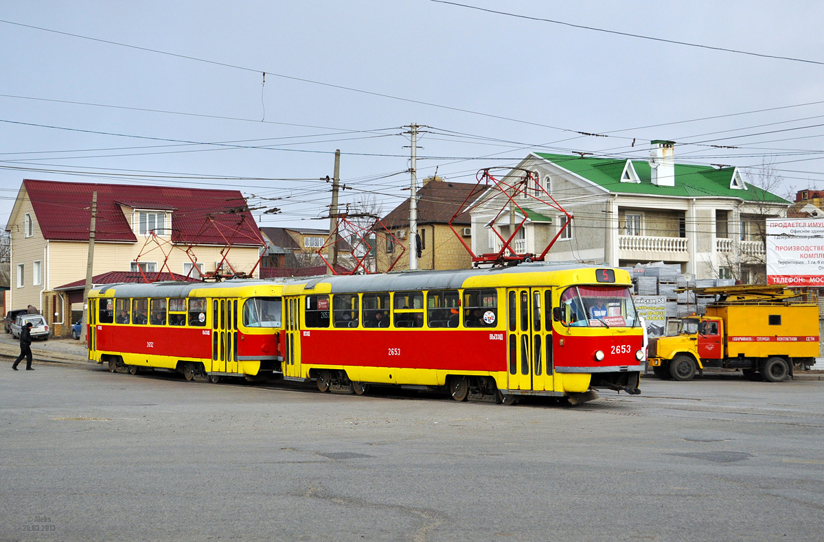 Волгоград, Tatra T3SU (двухдверная) № 2653; Волгоград, Tatra T3SU (двухдверная) № 2652