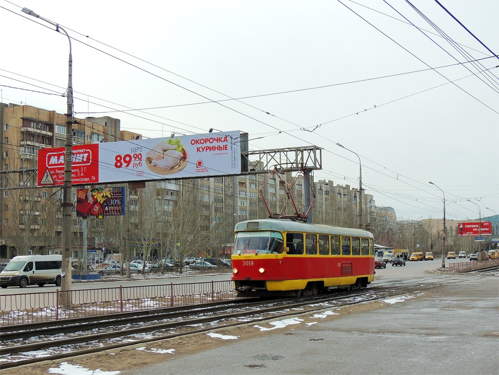 Volgogradas, Tatra T3SU (2-door) nr. 3019