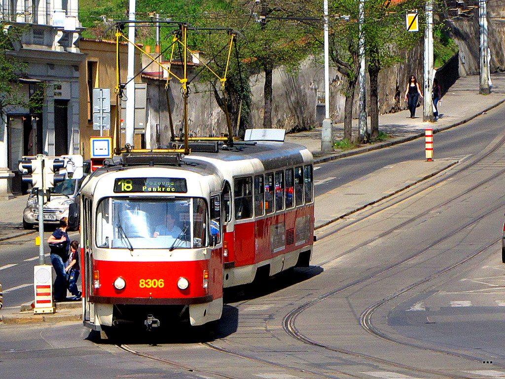 Прага, Tatra T3R.P № 8306