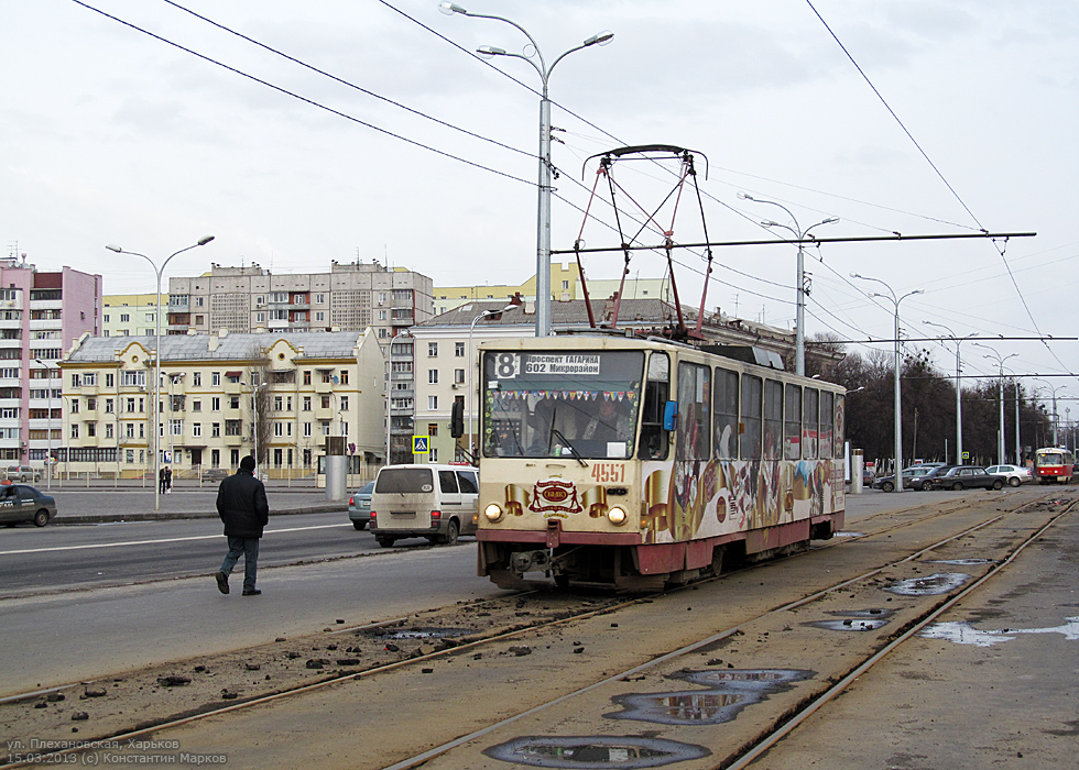 Kharkiv, Tatra T6B5SU N°. 4551