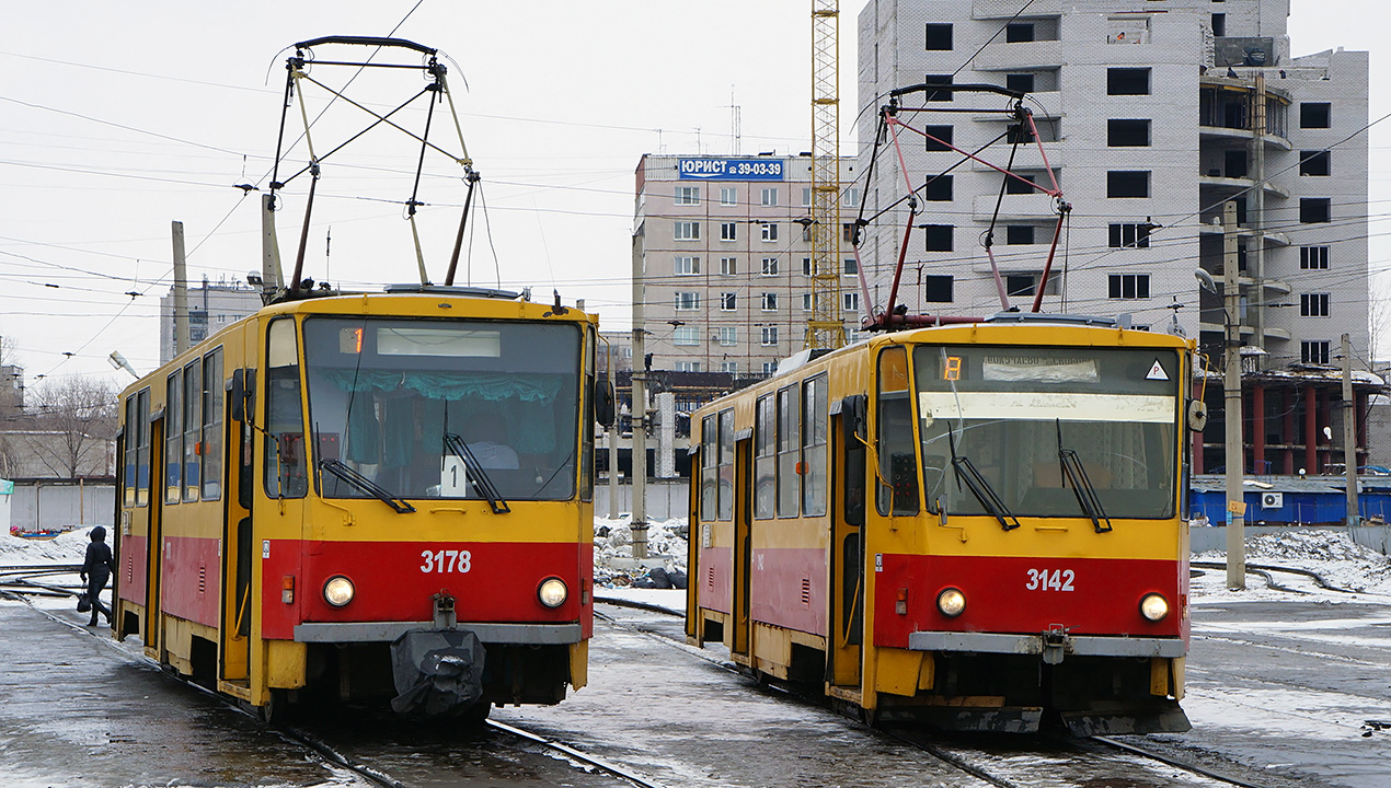 Барнаул, Tatra T6B5SU № 3178; Барнаул, Tatra T6B5SU № 3142
