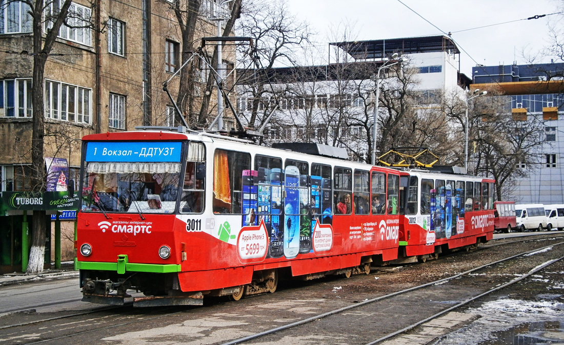 Днепр, Татра-Юг Т6Б5 № 3011 Днепр, Татра-Юг Т6Б5 № 3011