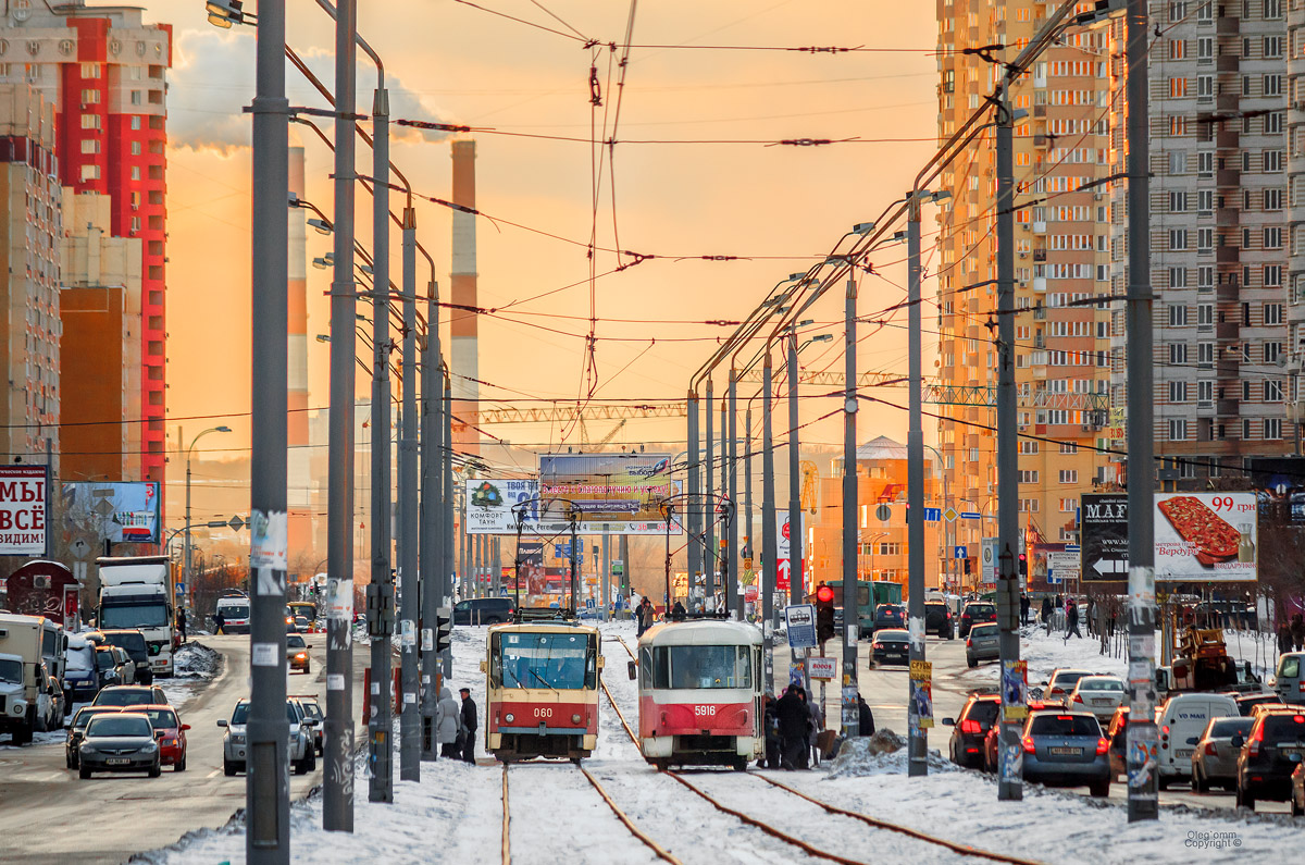 Киев, Tatra T6B5SU № 060; Киев, Tatra T3P № 5916