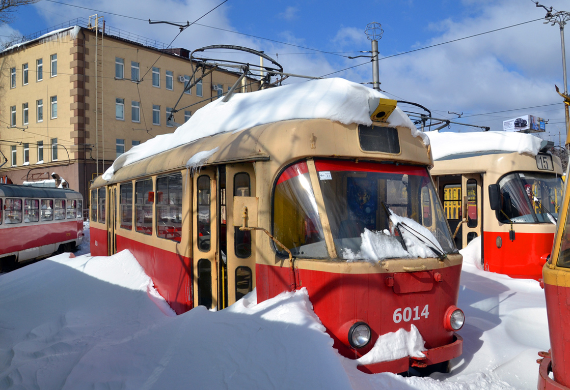 Киев, Tatra T3SU № 6014; Киев — Снегопад 22-24 марта 2013