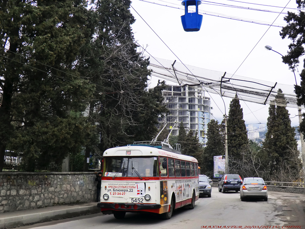 Крымский троллейбус, Škoda 9Tr18 № 5452
