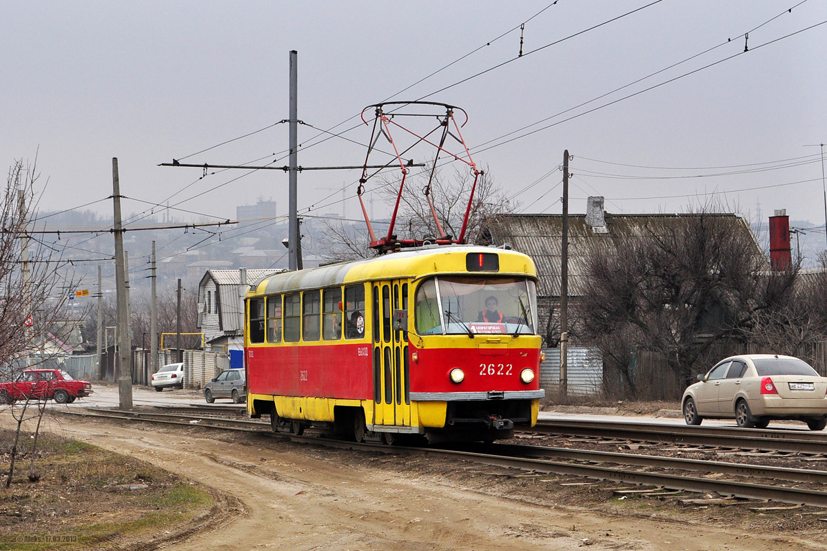 Волгоград, Tatra T3SU (двухдверная) № 2622