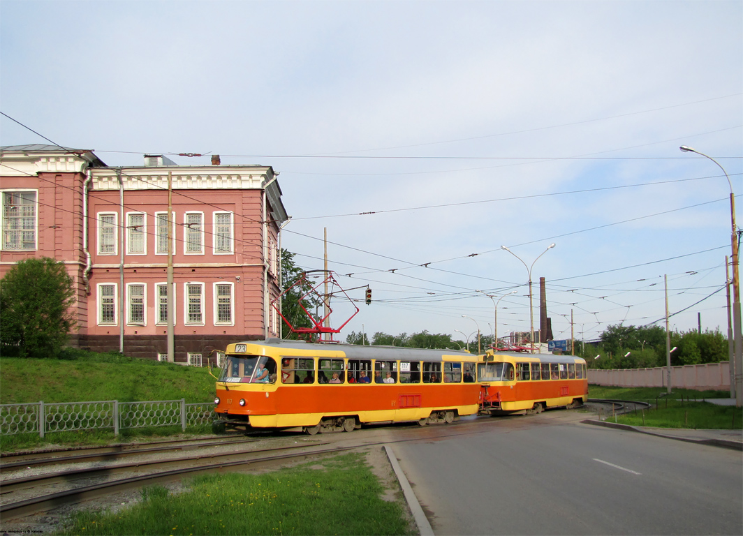 Екатеринбург, Tatra T3SU (двухдверная) № 117