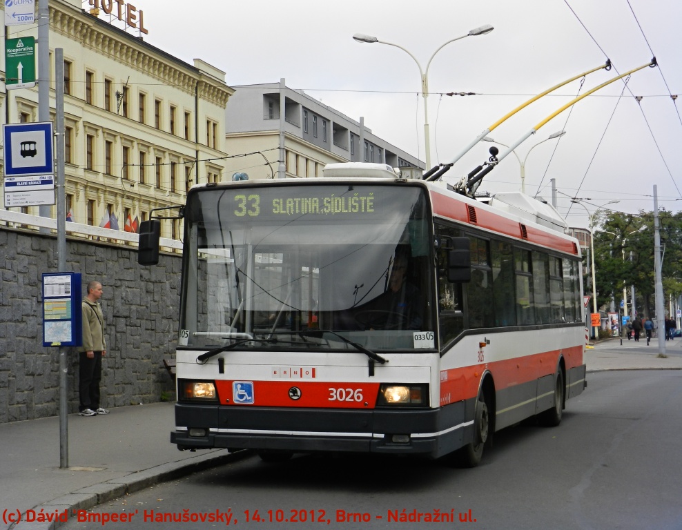 Брно, Škoda 21Tr № 3026