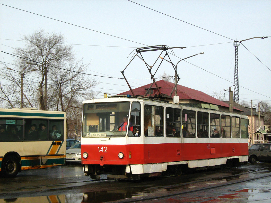 Липецк, Tatra T6B5SU № 142