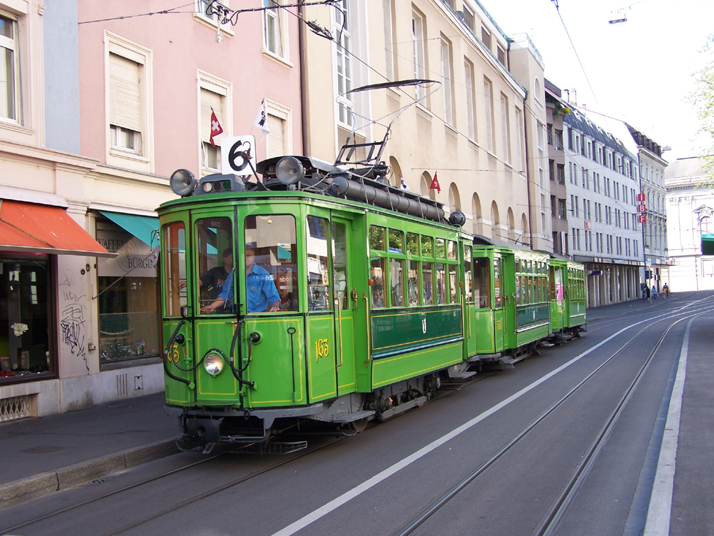 Базель, SWS/BBC Ce 2/2 № 163; Базель — 40 лет Tramclub Basel
