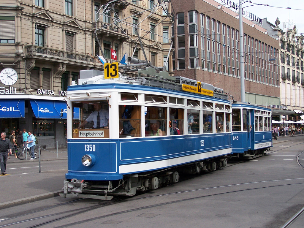 Цюрих, SWS/MFO Ce 4/4 "Elefant" № 1350; Цюрих — 40-летие клуба TMZ, открытие музея Burgwies