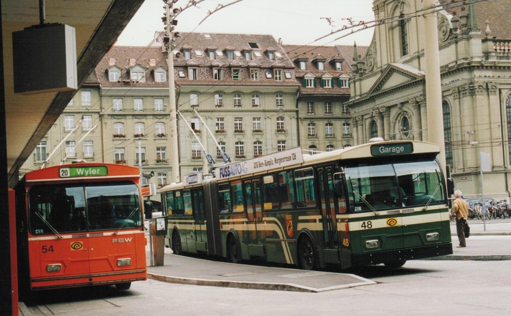Bern, FBW/Hess/BBC-SAAS GTr91 GTL č. 48; Bern, FBW/Hess/BBC-SAAS GTr91 GTL č. 54