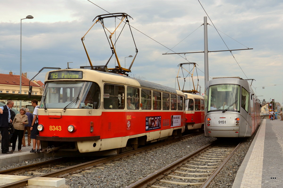 Прага, Tatra T3R.P № 8343