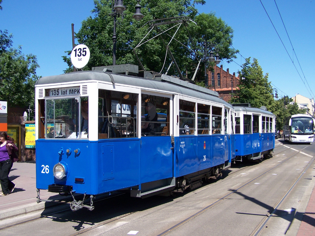 Краков, Konstal N № 26; Краков — 135 лет городскому транспорту Краков, Konstal N № 26; Краков — 135 лет городскому транспорту