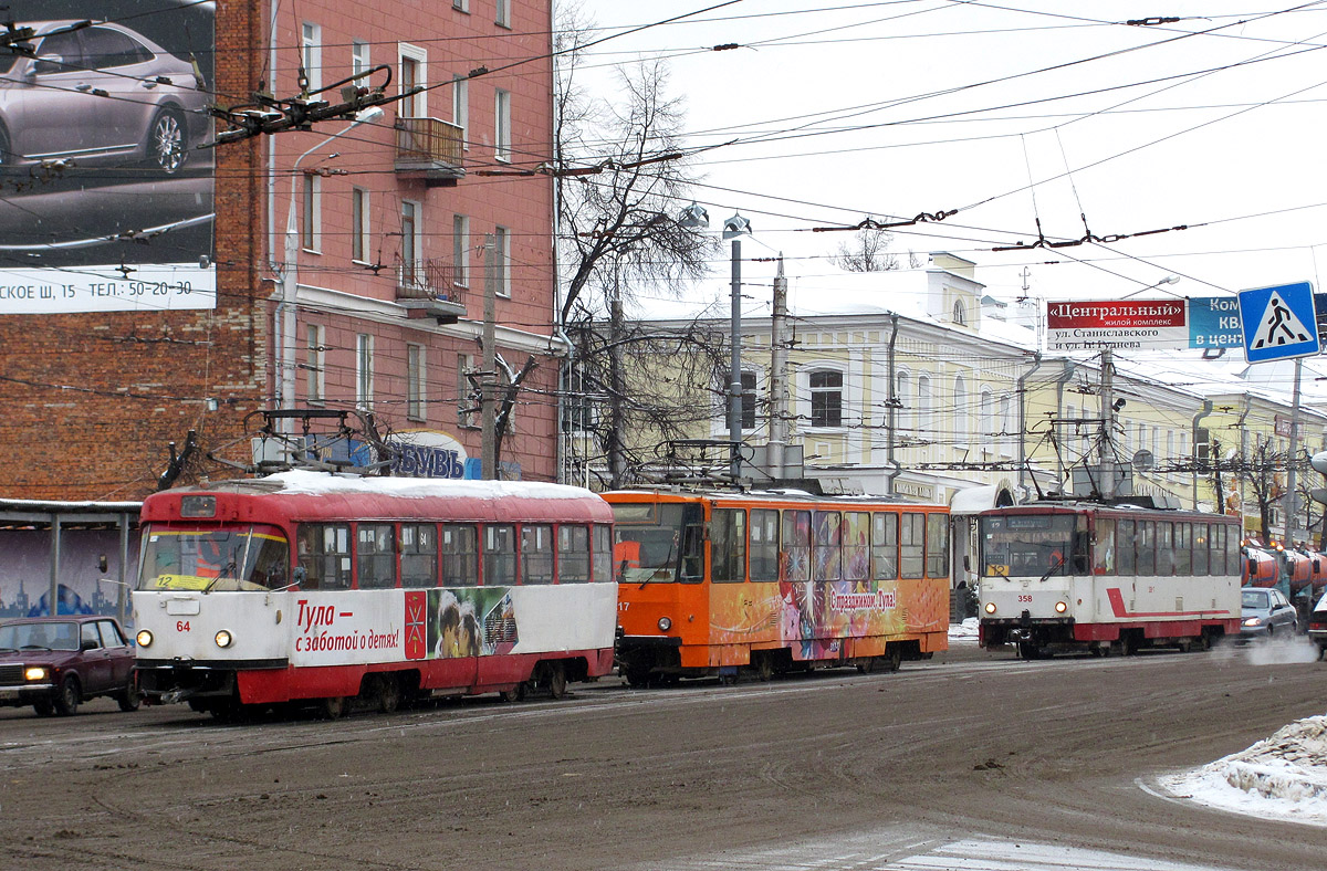 Tula, Tatra T3SU Nr. 64; Tula, Tatra T6B5SU Nr. 358
