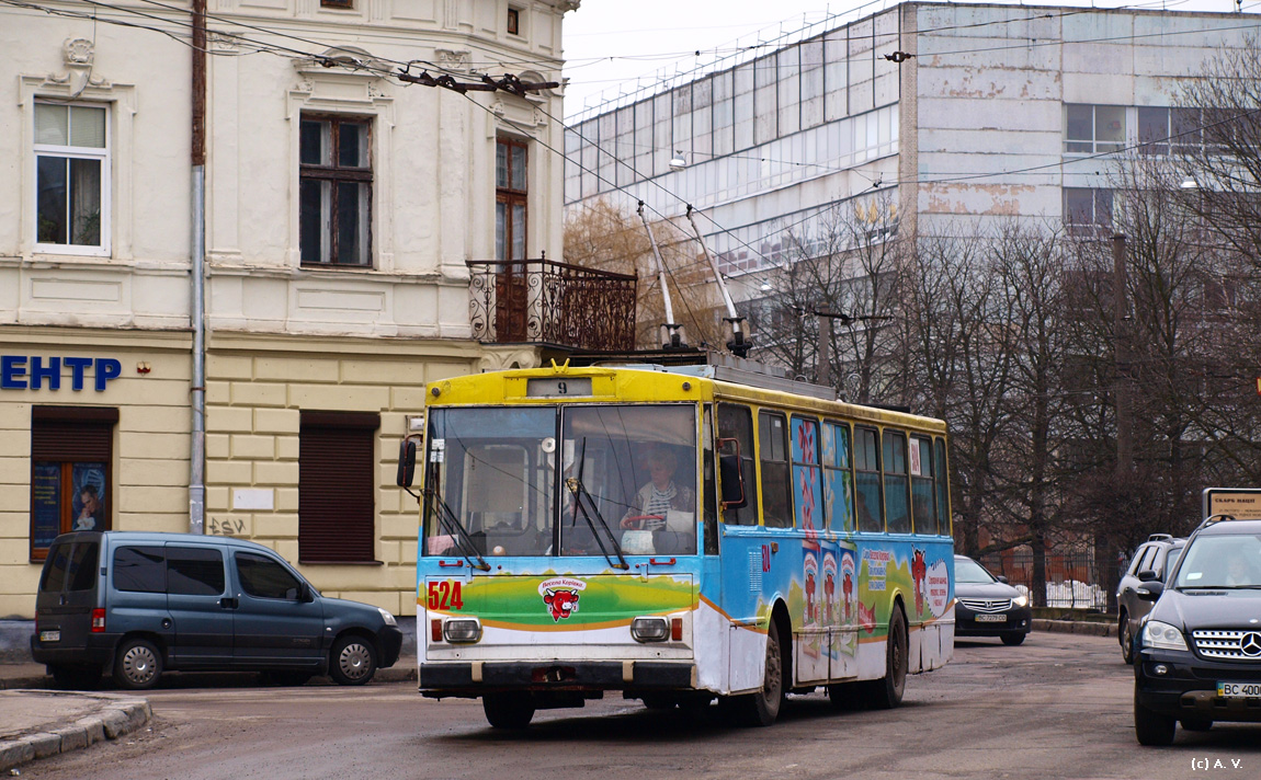 Львов, Škoda 14Tr02/6 № 524