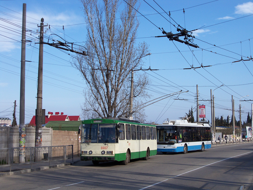 Кримський тролейбус, Škoda 14Tr02/6 № 8007 Кримський тролейбус, Škoda 14Tr02/6 № 8007