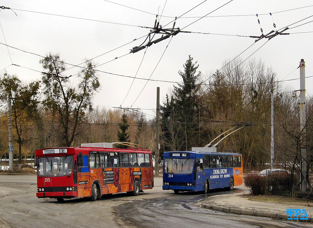 Luck, Jelcz/KPNA PR110E Br. 215; Luck, Jelcz/KPNA PR110E Br. 214 Luck, Jelcz/KPNA PR110E Br. 215; Luck, Jelcz/KPNA PR110E Br. 214