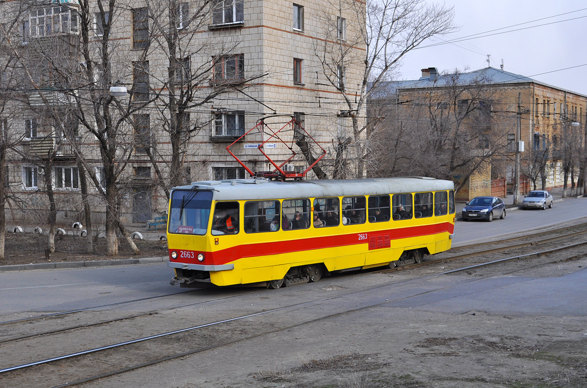 Волгоград, Tatra T3SU мод. ВЗСМ № 2663